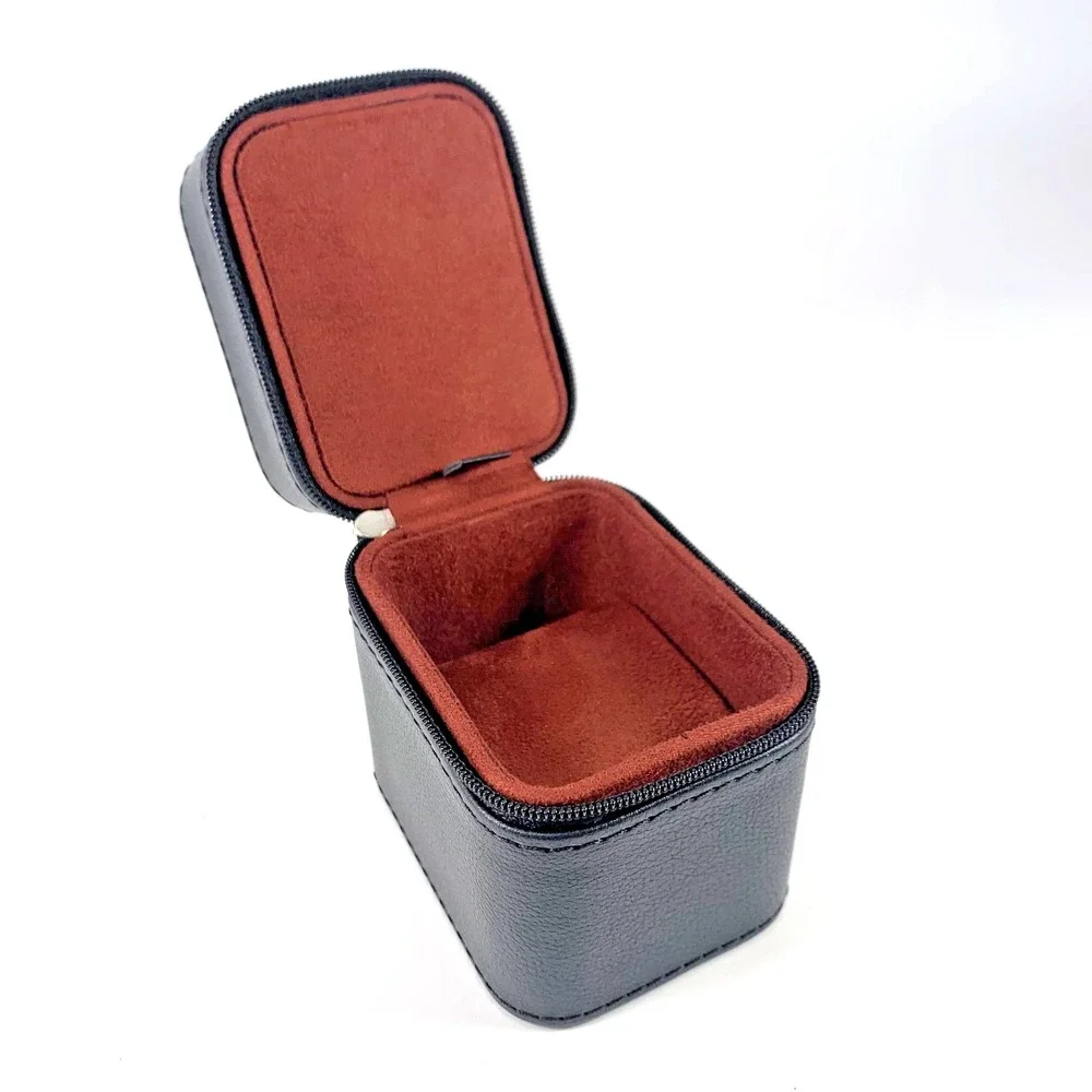 Rothwell 1 Watch & Jewelry Travel‎ Case (BLACK / RUST) Sturdy